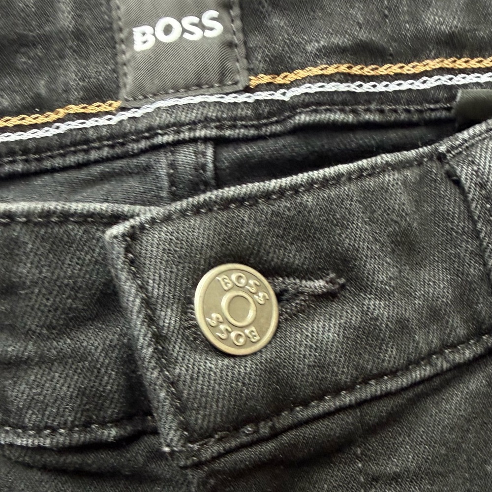 Boss Men’s Delaware Slim fit  Black Denim Size 33X32 - Picture 10 of 11